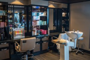beauty salon open for business
